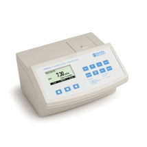 Medidor de cloro libre / total y turbidez con 4 intervalos de medición; 115V