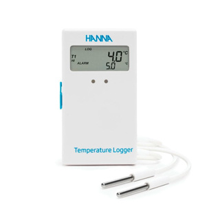Registrador de temperatura con LCD, 2 canales externos
