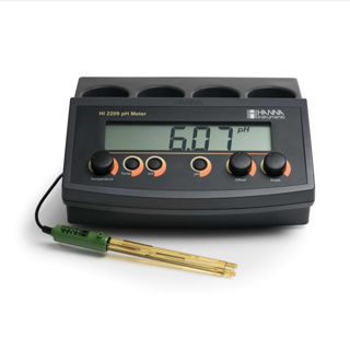 Medidor de pH/mV de mesa con calibración manual, no incluye soporte, 230V
