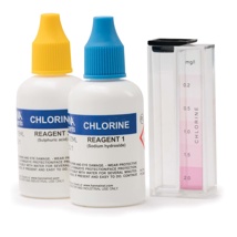 Test kit para la medición de cloro libre en el intervalo de 0.0 a 2.0 ppm