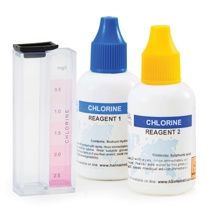 Test kit para la medición de cloro libre, intervalo de 0.0 a 2.5 mg/L, 50 pruebas aproximadamente