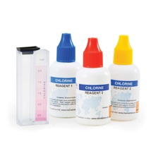 Test kit de cloro total por el método colorimétrico, en el intervalo de 0.0 a 2.5 mg/L, 50 pruebas