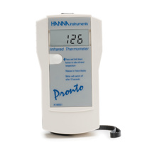 Termómetro infrarrojo (°C) con sensor IR, intervalo: -20 a 199.9°C