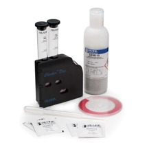 Test kit para medición de cloro libre y total (como Cl?) con disco checker, 200 pruebas