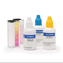 Test kit para cloro libre y pH, intervalo: (Cl? 0.0-2.5mg/L)(pH 6.0-8.5), 100 puebas aprox.