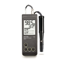 Medidor de oxígeno disuelto con calibración manual, intervalo 0.0 a 19.9 mg/L