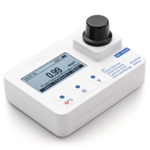 Fotómetro portátil de bromo, cloro, ácido cianúrico, hierro, yodo y pH con verificación CAL - solo m
